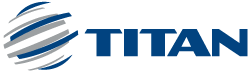 logotipo do grupo titan, produtor internacional de cimento e de outros materiais de construção